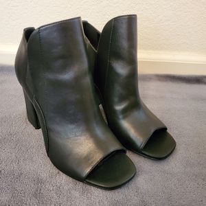 Calvin Klein Peep Toe Heeled Booties